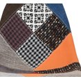 thumbnail image 3 of 2xhome - Multicolor Patchwork Sam - Modern Upholstered Side Fabric Chair Patchwork Multi-pattern Eiffel Wire Base Dining Room Chair No arm, 3 of 6