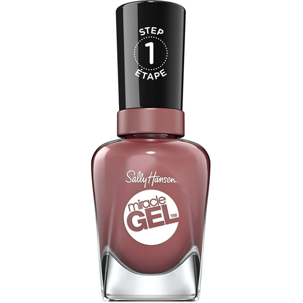 2 Pack Sally Hansen Miracle Gel Nail Polish, Proper PRose 0.5 oz