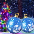 thumbnail image 3 of Bola de ambiente gigante de 60 cm con bola inflable de Navidad que brilla intensamente a prueba de agua Hugtrwg  Para estrenar, 3 of 8