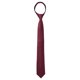 thumbnail image 1 of Corbatas de hombre preatadas de color sólido Inspire Chic para el Día del Padre, corbatas con cremallera, corbata ajustable para el cuello, corbata de boda para el novio, color rojo vino, talla única, 1 of 6