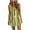 DT-Yellow, variant on DailyTrove Women's Striped Sleeveless Midi Dress, Casual Beach & Festival Wear, Lightweight Rayon , Fit & Flare, Contrast Hem