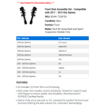 thumbnail image 2 of Front Strut Assembly Set - Compatible with 2011 - 2013 Kia Optima 2012, 2 of 2