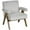Gris Clair, variante sur HOMCOM Fauteuil d'Appoint en Velours Côtelé avec Siège Grand et Accoudoirs Rembourrés Gris Foncé