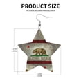 thumbnail image 3 of Leather Earrings Dangle For Women California Republic Flag Trendy Star Earrings Lightweight Fashion, 3 of 6