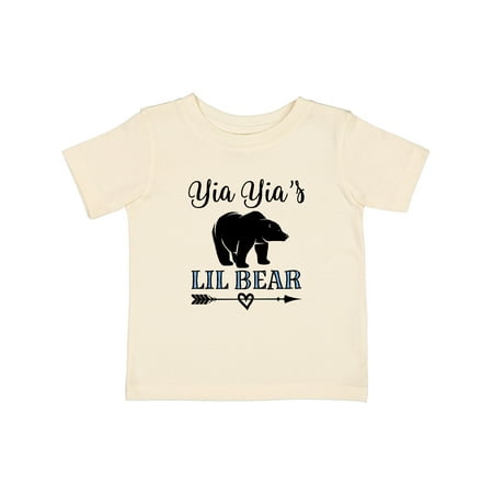 

Inktastic Yia Yias Lil Bear Boys Grandson from YiaYia Gift Baby Boy T-Shirt