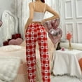 thumbnail image 4 of Christmas pajamas "Women's Sexy Sleepwear Set Heart Checkered Long Pants And Top Loungewear", 4 of 8