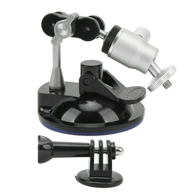 Support de Pare-Brise de Voiture en Alliage d'Aluminium pour Microphone de Moniteur Filetage 1/4 Po