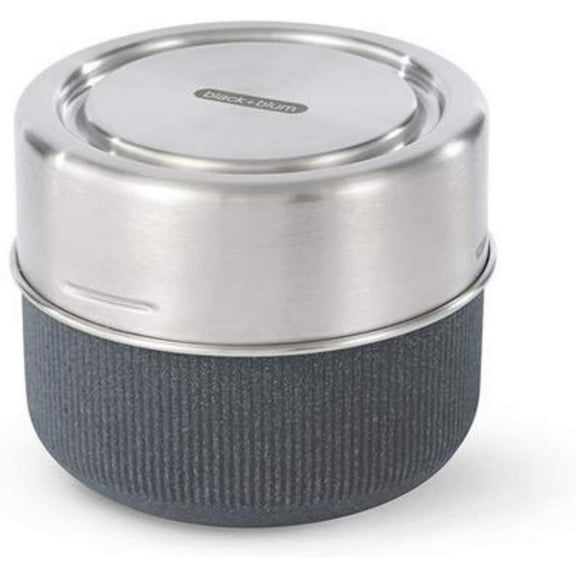 Black Blum Leakproof Meal Prep Lunch Box Food Container, Slate, 600 ml/ 20 Oz