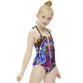 thumbnail image 5 of Tool Band Girl's One-Piece Swimsuit Bathing Suit Soft Stretchy Children's Swimwear Swim Attire for Vacation 7-9Y(120cm), 5 of 8