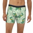 thumbnail image 2 of Xecao Cute Dinosaurs in Space Print Boxer Briefs for Men's Stretch Moisture-Wicking Underwear, Mid-Rise Classics breathable fabric, 2 of 7