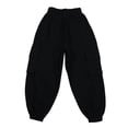 thumbnail image 3 of YOUSNH Pantalon Salopette pour Garçons Mode pour Enfants Pantalon Décontracté pour Enfants Pantalon d'Automne Pantalon Cargo Pantalon pour Garçons Noir 9-10 Ans, 3 of 8