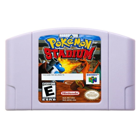 Video Games Compatible for the n64 console, replacement cartridge for Pokemon Stadium NTSC