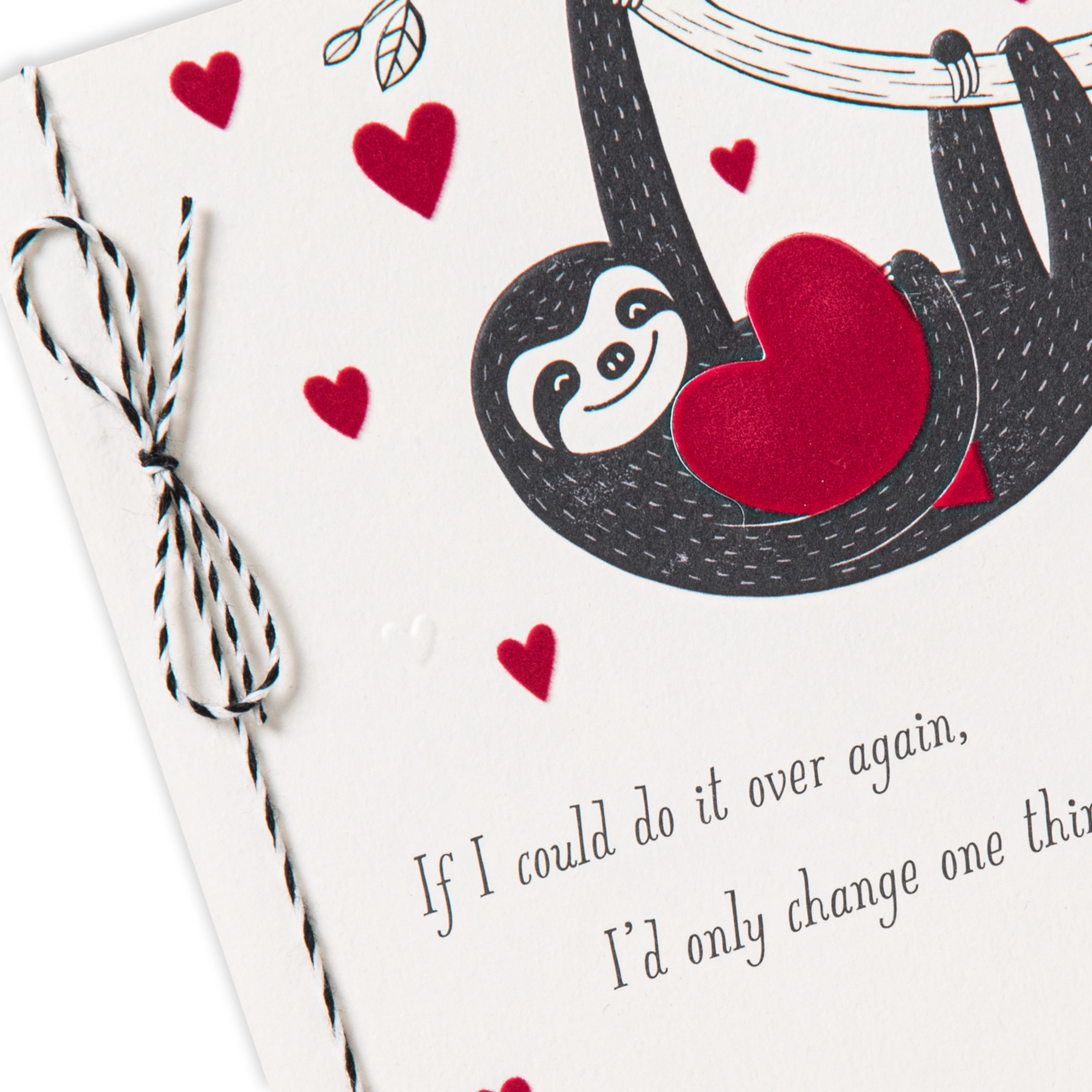 Hallmark Romantic Valentine's Day Greeting Card (Love You Longer Cute Sloths)
