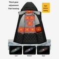 thumbnail image 6 of Heated Jacket for Men 8 Heat Zones Usb Charging Detachable Hood Lined Fast Warm Up Puffer Jacket Windproof Mountain Coat Heating Clothing Thermal White Jacket, 6 of 8