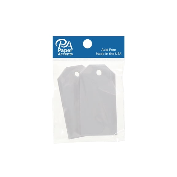 Craft Tags 1.25x2.5 25pc White