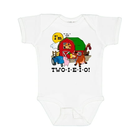 

Inktastic TWO-I-E-I-O Gift Baby Boy or Baby Girl Bodysuit