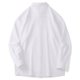 thumbnail image 5 of Blusa y camisa de manga larga con cuello vuelto para hombre, moda de color liso, informal, versátil, con solapa y botones, abrigo de poliéster de manga larga para hombre, 5 of 8