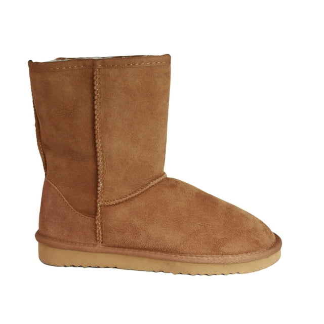 Eastern Counties Leather Bottes Courtes en Cuir de Mouton pour Femmes