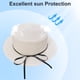 thumbnail image 4 of Sombrero de paja para mujer con circunferencia de 56-58 cm, sombrero para el sol con lazo de cinta, sombrero de copa plana para exteriores, sombrero para el sol con protección solar, 4 of 5