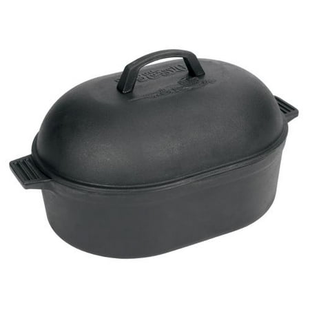 Bayou Classic 12-Qt. Oval Dutch Oven Roaster, Domed Lid