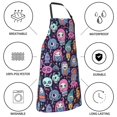 thumbnail image 5 of Pofeuu Funny colorful skull ghost Print Waterproof Apron with Pockets Adjustable Cooking Aprons Kitchen Bib for Baking Household Cleaning, 5 of 8