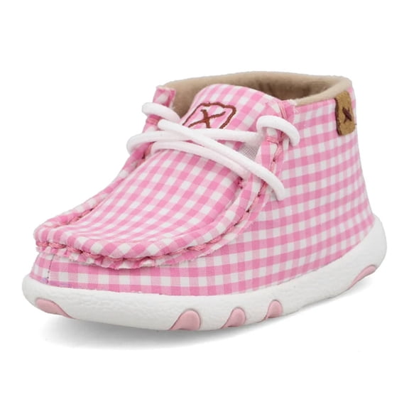 TWISTED X Infant's Chukka Driving Moc Chukkas Casual Shoes, Color: Pink/White, Size: 6 (ICA0050-M-06)