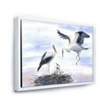thumbnail image 3 of Designart 'Storks With Babies In The Nest' Farmhouse Framed Canvas Wall Art Print, 3 of 5