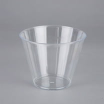 IBASETOY 50 Pcs 30ml Clear Plastic Disposable Tasting Cups Thick Drinking Tumblers for Weddings and Parties