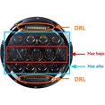 thumbnail image 4 of Bombilla LED redonda impermeable YUANXCMXG para faros delanteros de motocicleta 7 pulgadas 75 W, 4 of 5