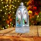 thumbnail image 4 of Exquisita linterna de Navidad Adorno LED de nieve Santa Claus Elk Iluminación colgante para dormitorio Decoración decorativa para Festiv Alce Plata L Yinane Luz de Navidad, 4 of 8