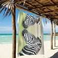thumbnail image 2 of Ryvnso Zebras Oversized Beach Towel Microfiber Bath Blankets Swimming Fitness 37" x 74", 2 of 5