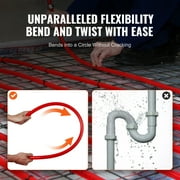 SKYSHALO PEX Tubing 3/4 Inch, 100 Ft Length, PEX-B Flexible Water Pipe for Drinking Water, Suitable for Hot/Cold Water Plumbing, Includes Free Cutter & Clamps, Red
