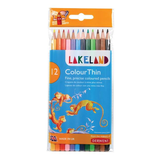 Lakeland Colourthin Colouring Pencils Hexagonal Barrel Hard-wearing Assorted ... 