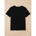 thumbnail image 2 of T-Shirt Graphique Mignon de Cochon d'Inde pour Filles - Col Rond Décontracté à Manches Courtes, Haut en Tricot Respirant pour l'Été, 2 of 6
