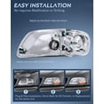 thumbnail image 4 of Conjunto de faros delanteros Nilight compatible con Ford F-150 97-03, 4 of 8
