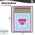 thumbnail image 4 of Stupell Industries Eclectic We're A Perfect Match Black Framed Giclee Art, 11 x 14, by Lil' Rue, 4 of 8