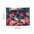 thumbnail image 6 of Picia Skull With Roses And Sunglasses Pattern Tapestry-Tapestries for Bedroom Living Room Dorm(29x37"), 6 of 8