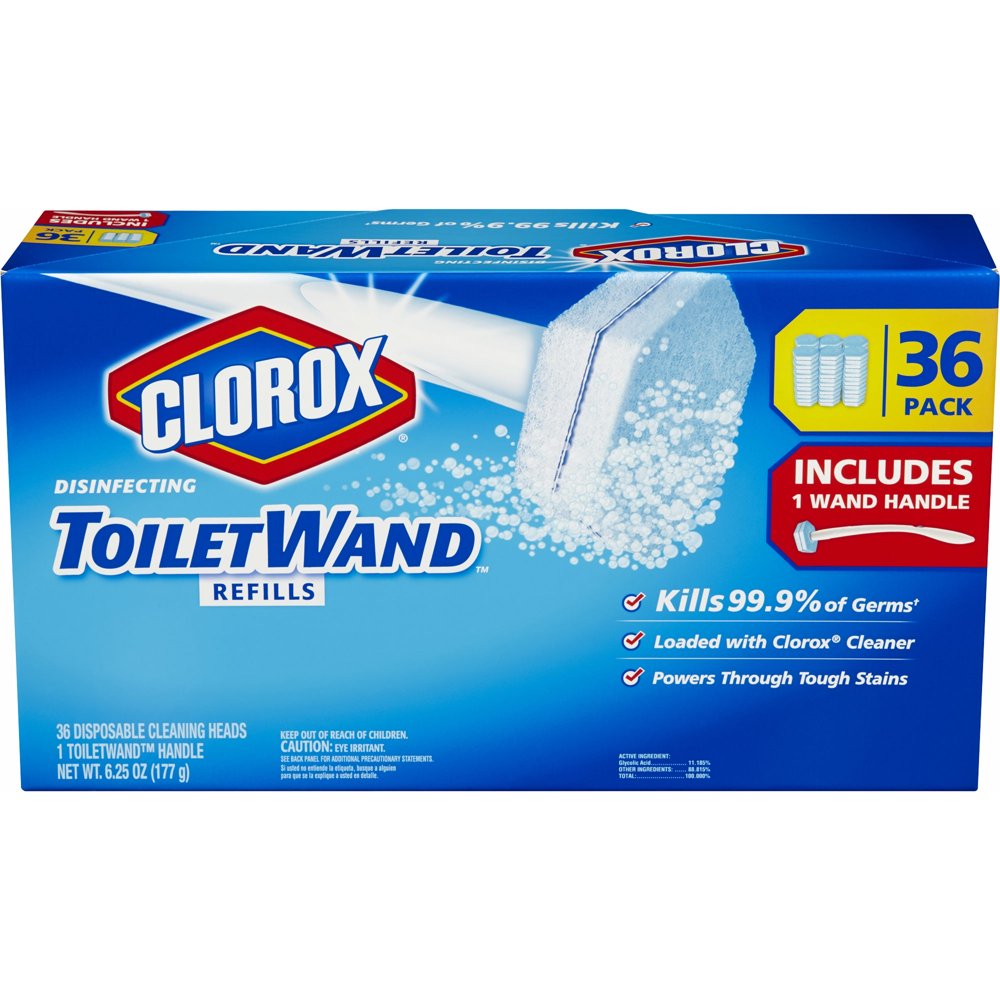 Clorox Toiletwand with 36 Disposable Cleaning Heads - Walmart.com