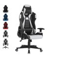 thumbnail image 3 of Posh Living Joi Faux Leather Game Chair Grey, 3 of 9