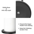 thumbnail image 4 of Black Paper Towel Holder Countertop - Free Standing Paper Towel Holder Stand for Kitchen Rolls,Fits Most Size Paper Roll, 4 of 5