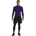 thumbnail image 2 of Under Armour Men's ColdGear Armour Compression Mock, Purple 500/White, X-Large, 2 of 3