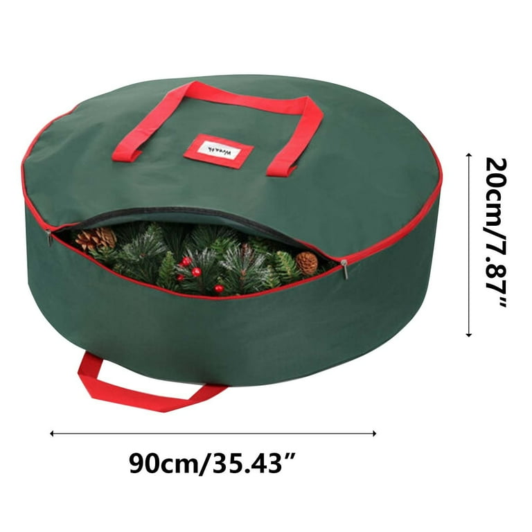 Storage Container for Wreath, 26-Inch Round Wreath Storage Bag