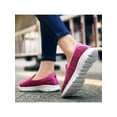 thumbnail image 4 of Rockomi Womens Slip On Shoes Casual Flats Sneakers Ladies Comfortable Non Slip Shoes Rose Red 5.5, 4 of 6
