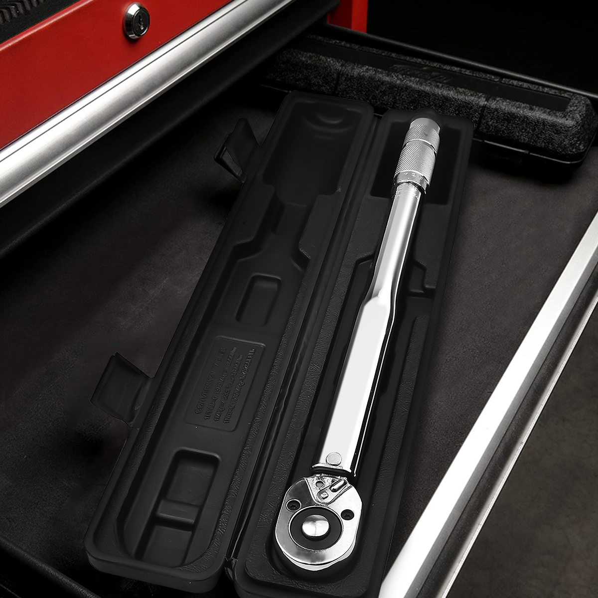 GOXAWEE 1/2-Inch Drive Click Torque Wrench, 24-Tooth Precision Dual-Direction Torque Wrench with Buckle, 20.6-154.9 ft.-lb/28-210 Nm, G5274B