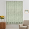 thumbnail image 3 of Sage Green Plaid Sheer Curtains 54 Inches Long, Farmhouse Buffalo Checkered Gingham Light Filering Curtains, Breathable Simi Curtain Privacy Drapes for Kitchen Bathroom Nursery Small Window Treatment, 3 of 9
