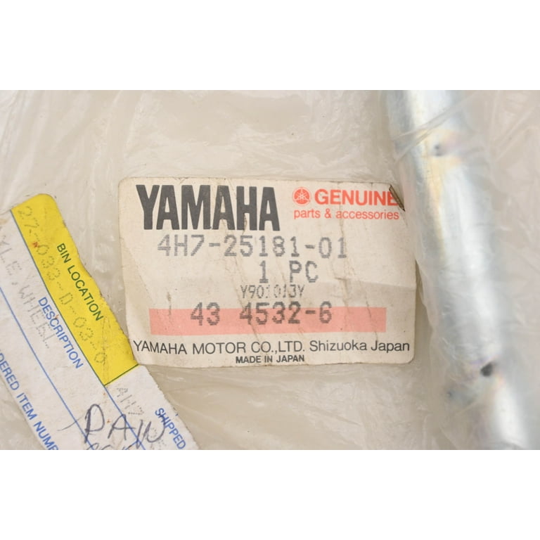 New OEM Yamaha 4H7-25181-01-00 Front Wheel Axle Shaft Bolt New OEM Yamaha 4H7-25181-01-00 Front Wheel Axle Shaft Bolt