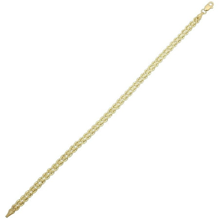 Simply Gold 10kt Yellow Gold Left and Right Rope Bracelet
