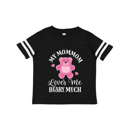 

Inktastic MomMom Loves Me Girls Bear Gift Toddler Toddler Girl T-Shirt