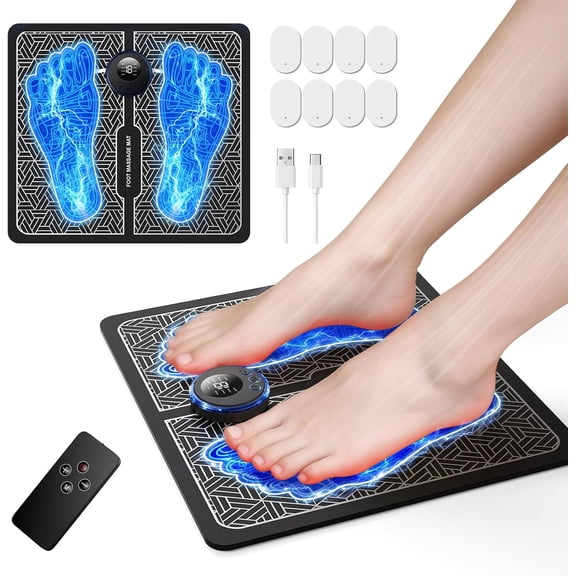 Transcutaneous Electronic Nerve Stimulator and Powered Muscle Stimulation for Pain Relief, EMS Foot Massager
