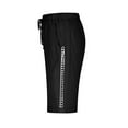 thumbnail image 4 of Jxximdong Cargo Shorts for Women, Casual Solid Side Pockets Pants Shorts Elastic Waist Pockets Daily Mid Long Lace Shorts, Black Women's Casual Shorts, 4 of 6